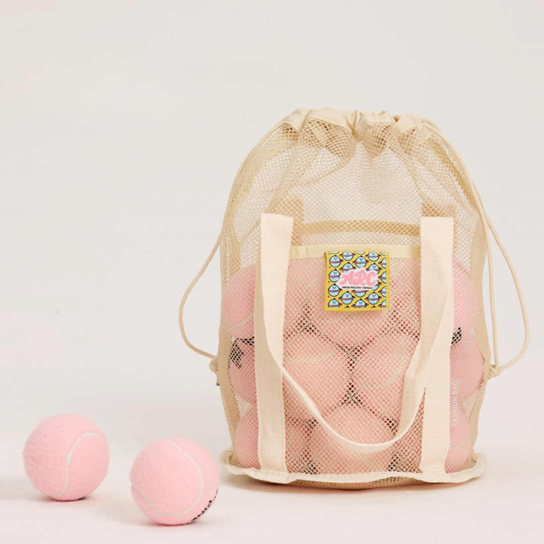 Lavender & Ivory Tennis Ball Bag
