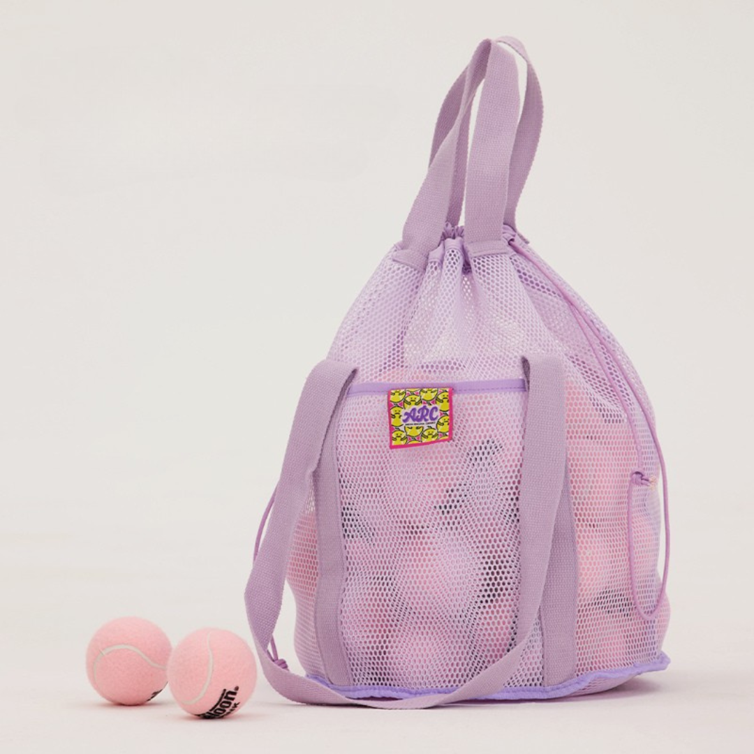 Lavender & Ivory Tennis Ball Bag