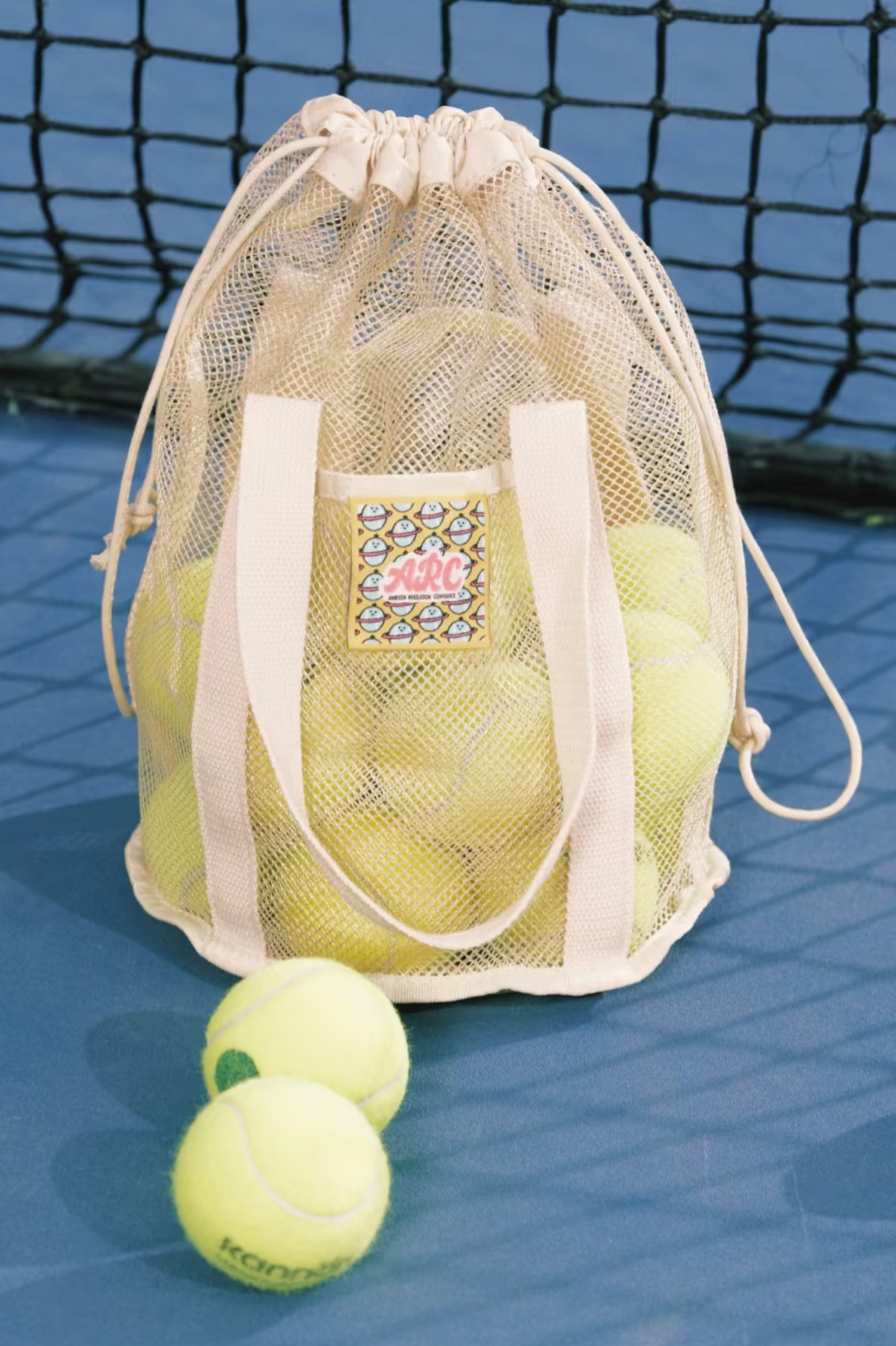 Lavender & Ivory Tennis Ball Bag