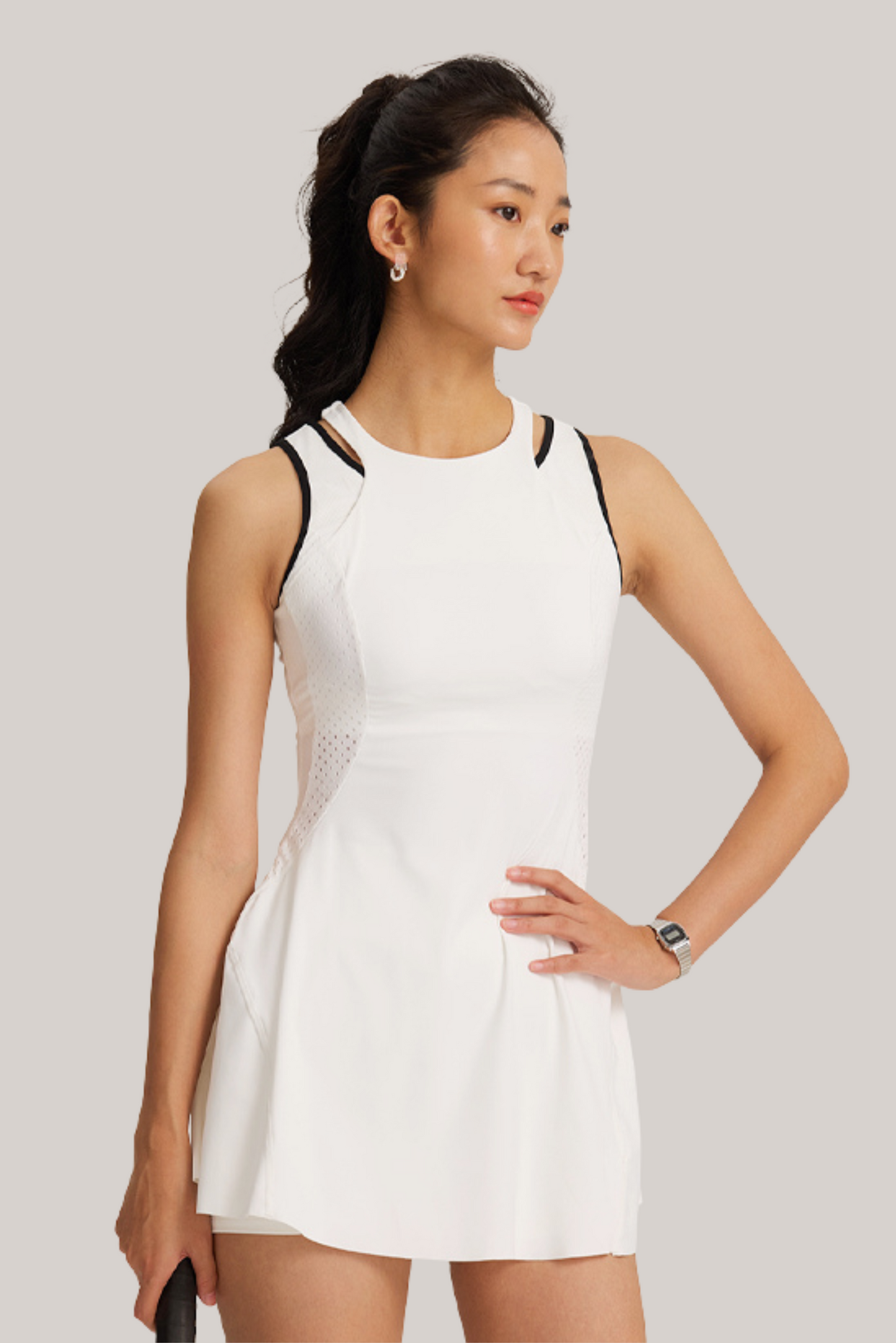 Cut-out Panel Tennis Dress